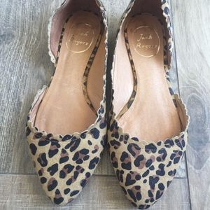 JACK ROGERS ANIMAL PRINT FLATS SZ6